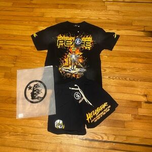 Hellstar records shirt and shorts